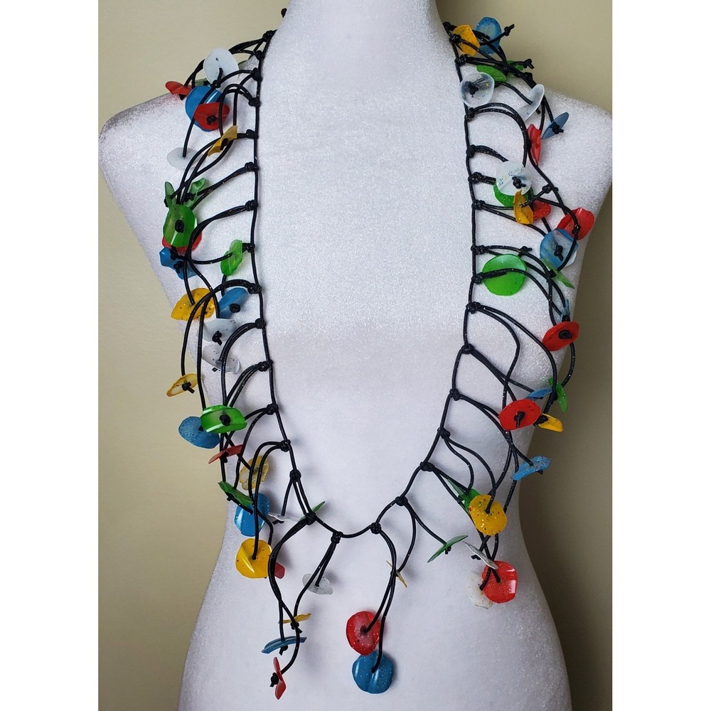 Jianhui‎ London Necklace Recycled Upcycled Sustainable Wearable Art Handcrafted